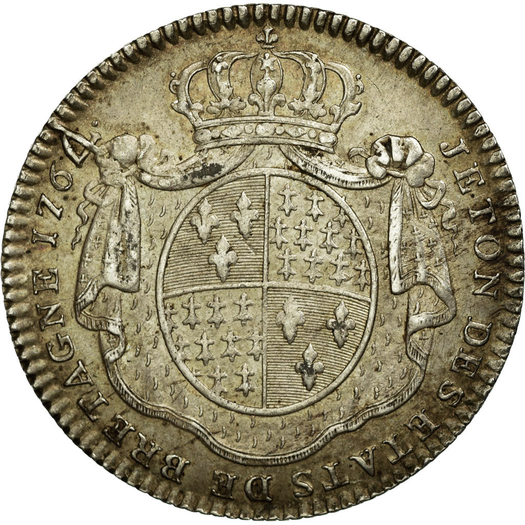 France, Token, Royal, 1764, AU(55-58), Silver, Feuardent:8774