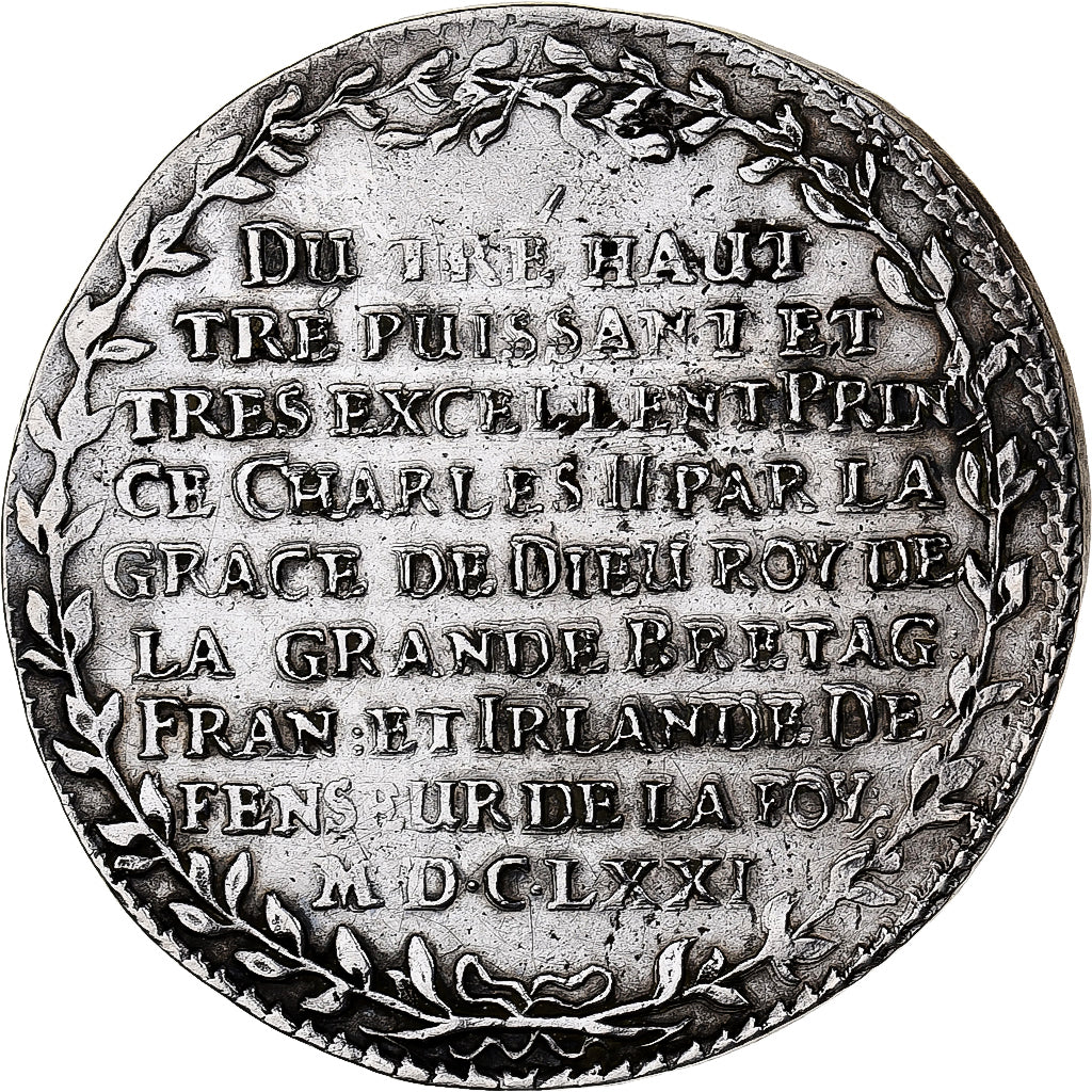 Germany, Medal, Johann Georg II, Ordre de la Jarretière, 1671, Silver