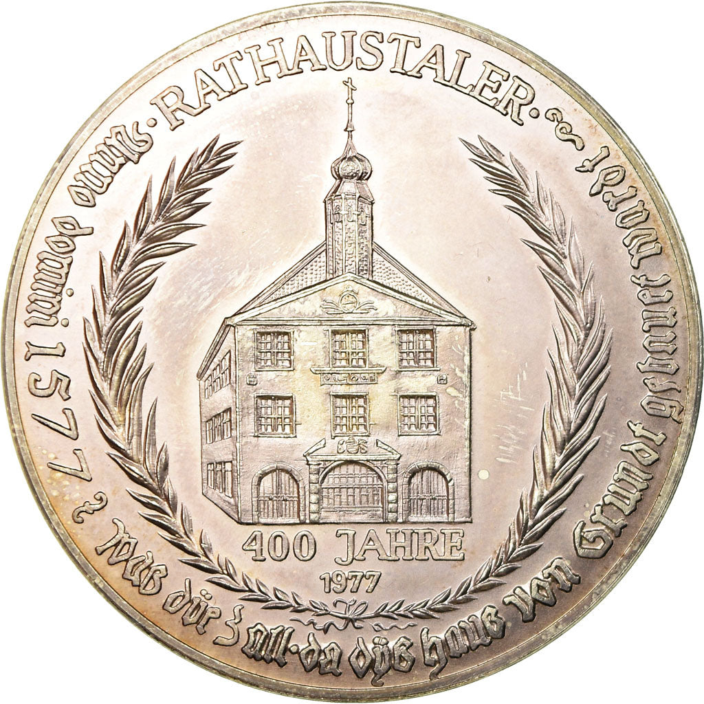 Alemania, medalla, Rathaustaler, Bad Kissinggen, 1977, SC, Plata
