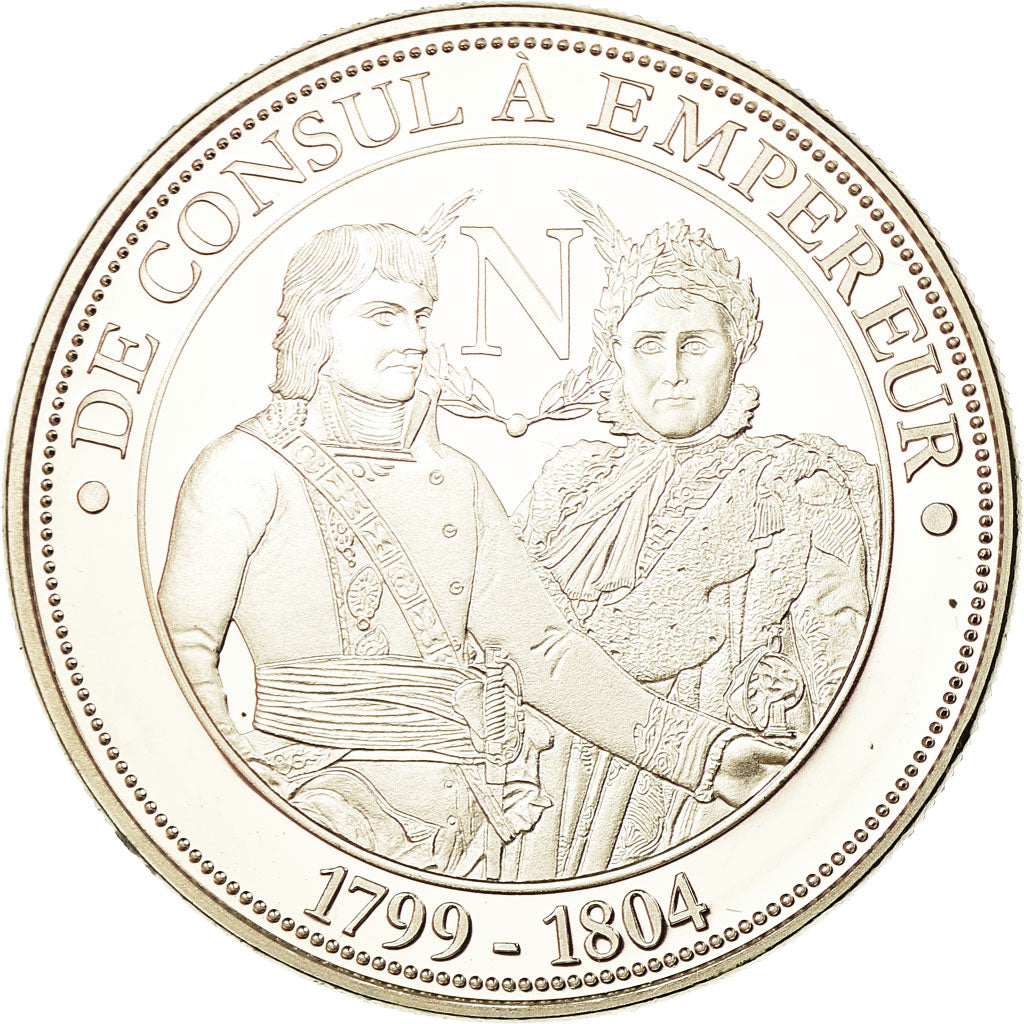 France, Medal, Napoléon, de Consul à Empereur, MS(65-70), Copper-nickel