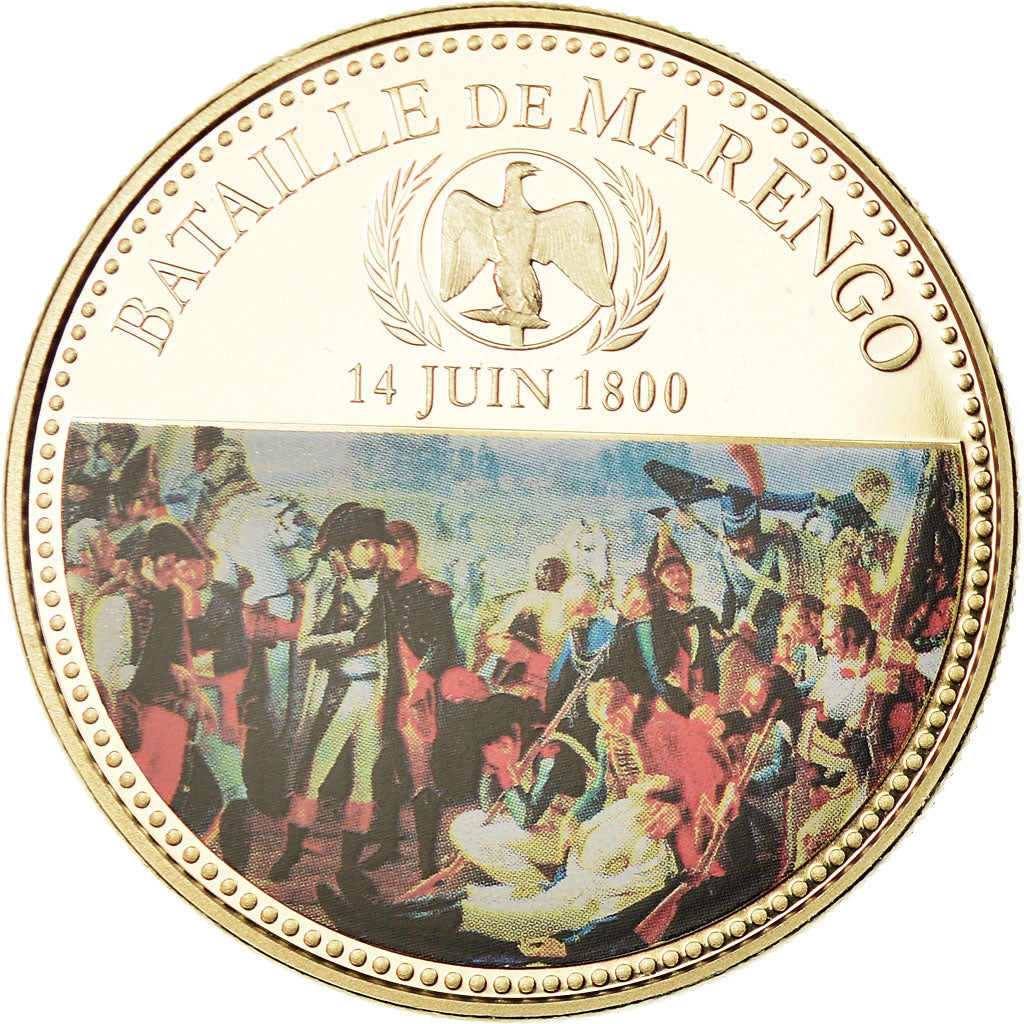 Francia, medaglia, Napoleon Ier , Bataille de Marengo, FDC, Rame-nichel