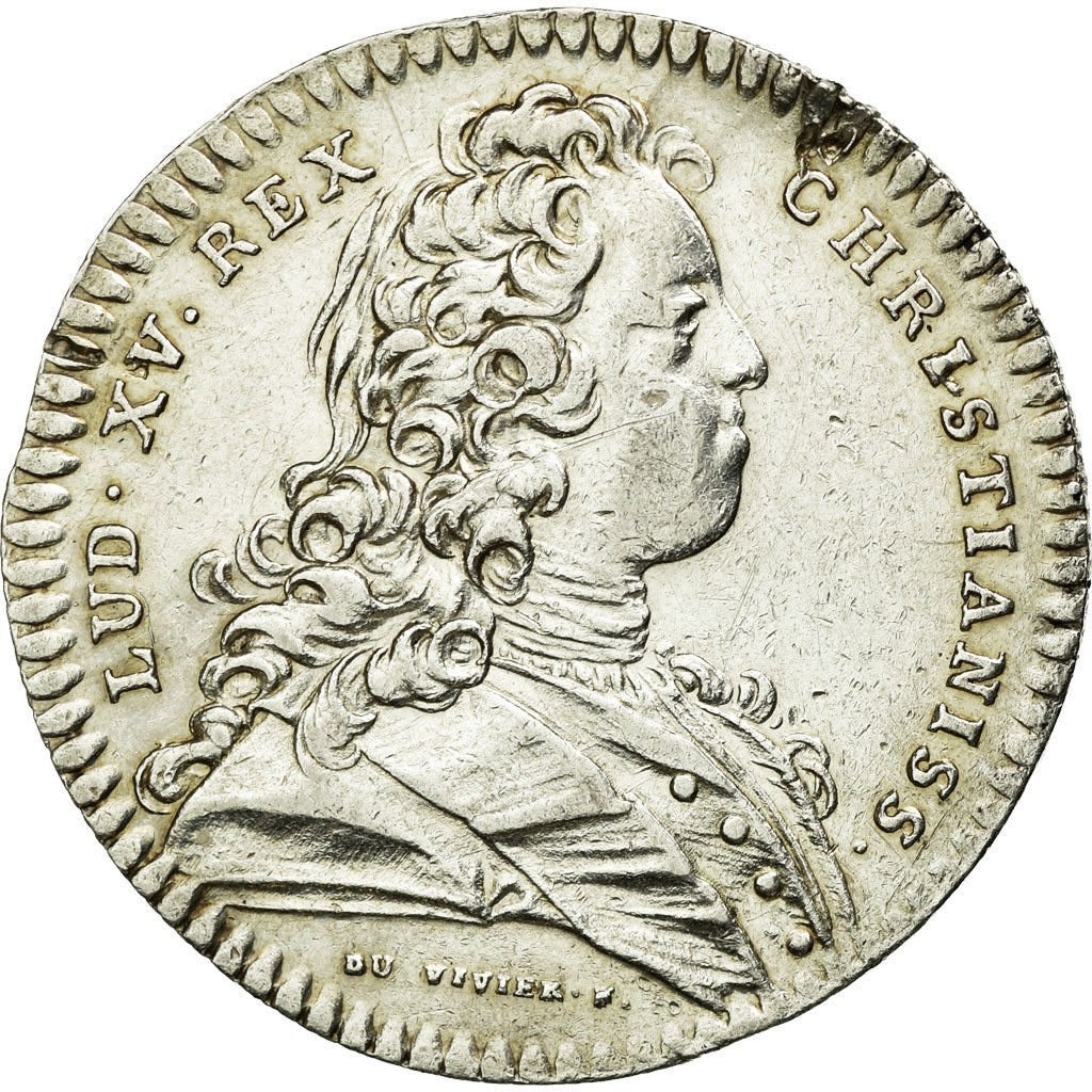 France, Token, Royal, 1716, AU(50-53), Silver, Feuardent:4403