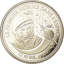 France, Medal, Le Premier Homme dans l'Espace, MS(65-70), Copper-nickel