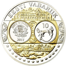 Estonia, Medaille, Euro, Europa, STGL, Silber