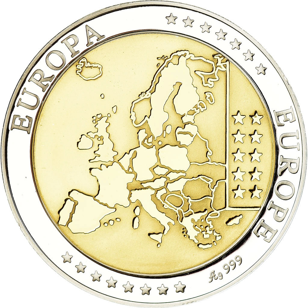 Estonia, Medaille, Euro, Europa, STGL, Silber