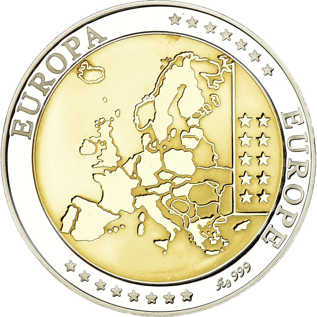 France, Medal, Europa, République Française, MS(65-70), Silver