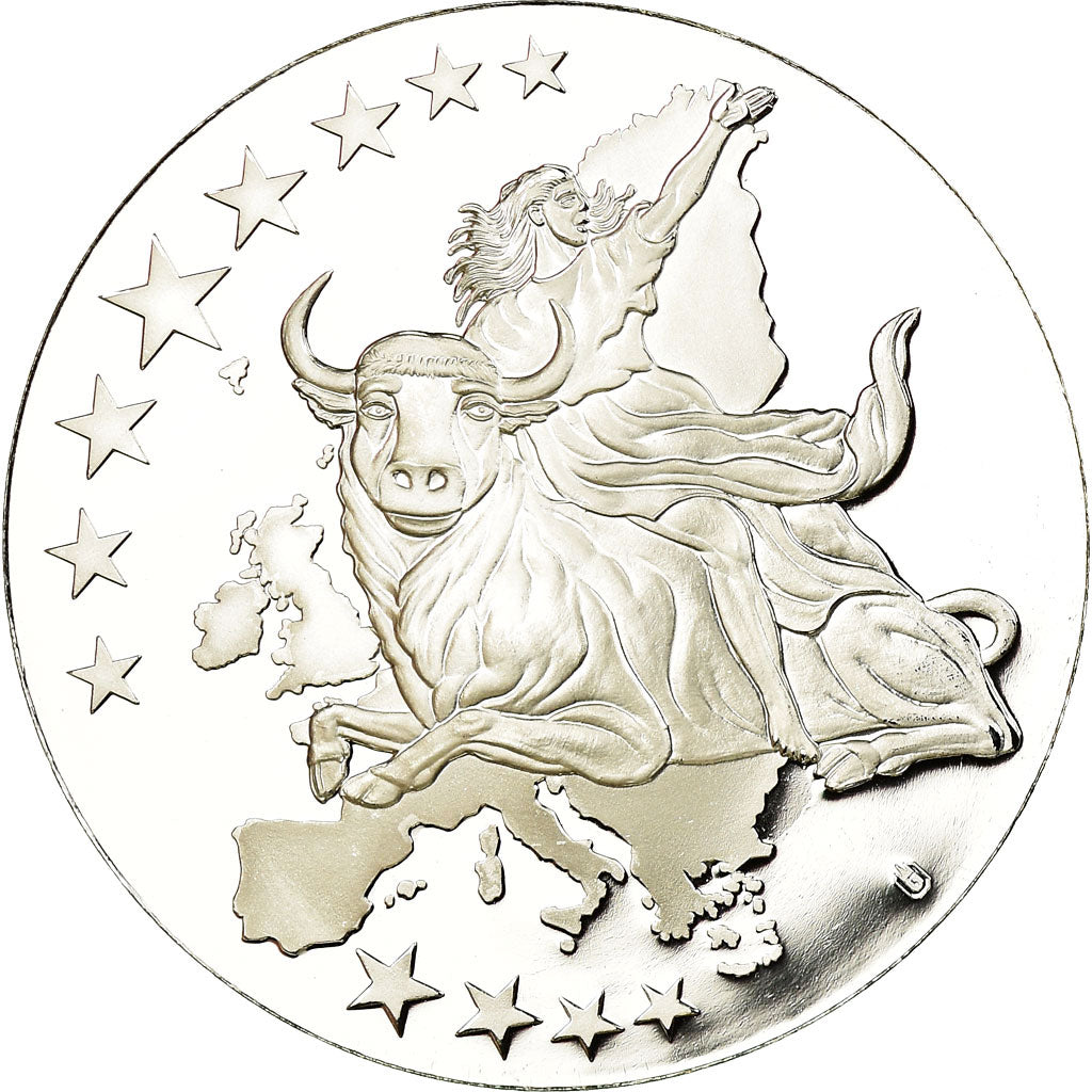 Finlande, Médaille, Monnaies européennes, 2002, FDC, Cuivre plaqué Argent