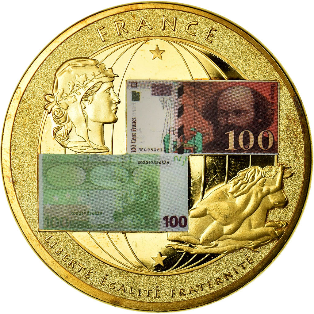 France, Médaille, Monnaies européennes, SPL, Copper Gilt