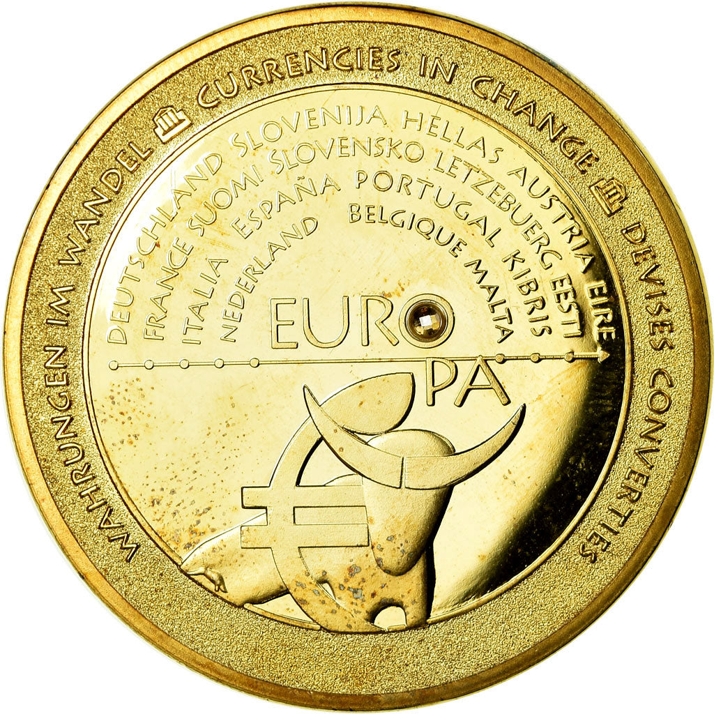 France, Médaille, Monnaies européennes, SPL, Copper Gilt