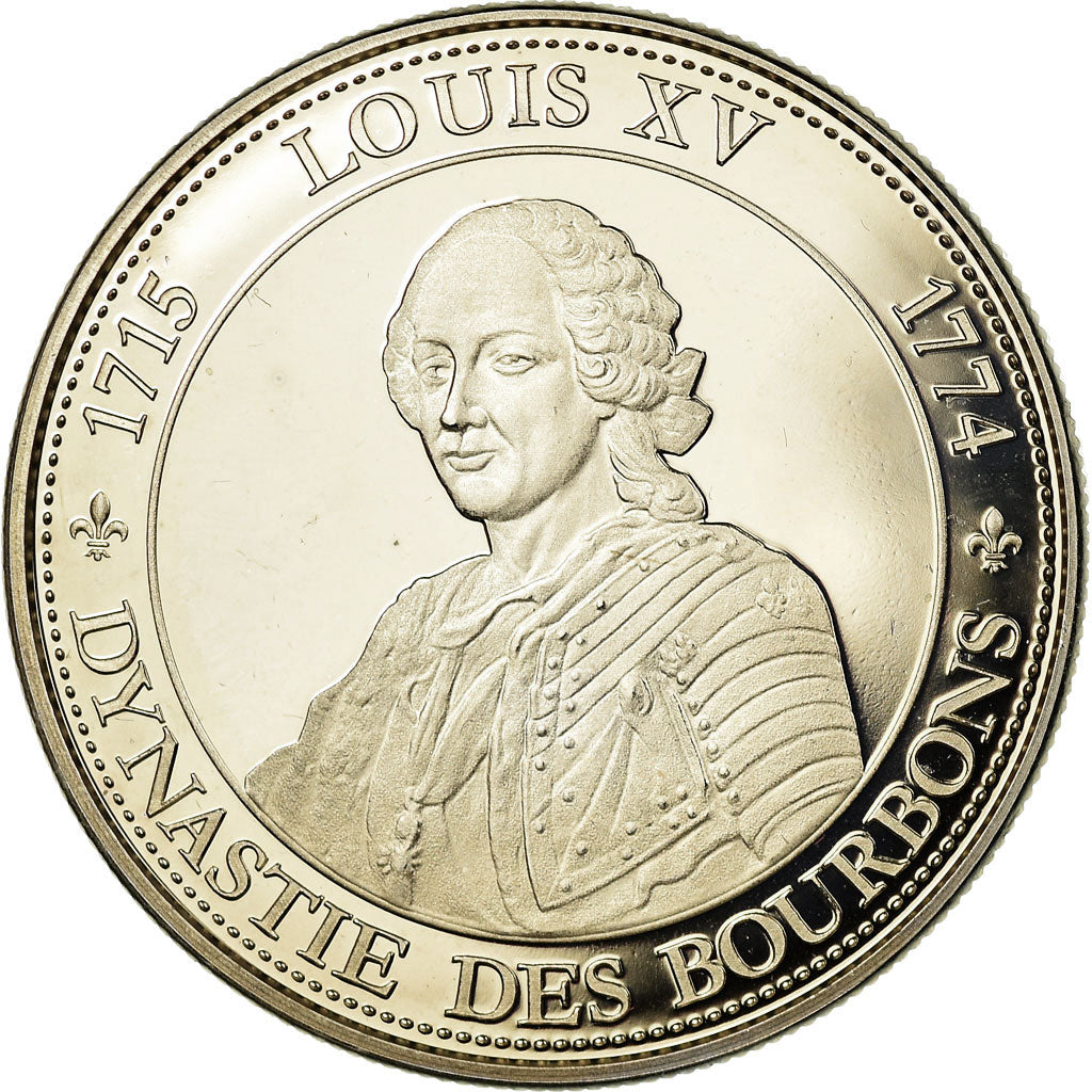 Francia, medaglia, Roi de France, Louis XV, History, FDC, Rame-nichel