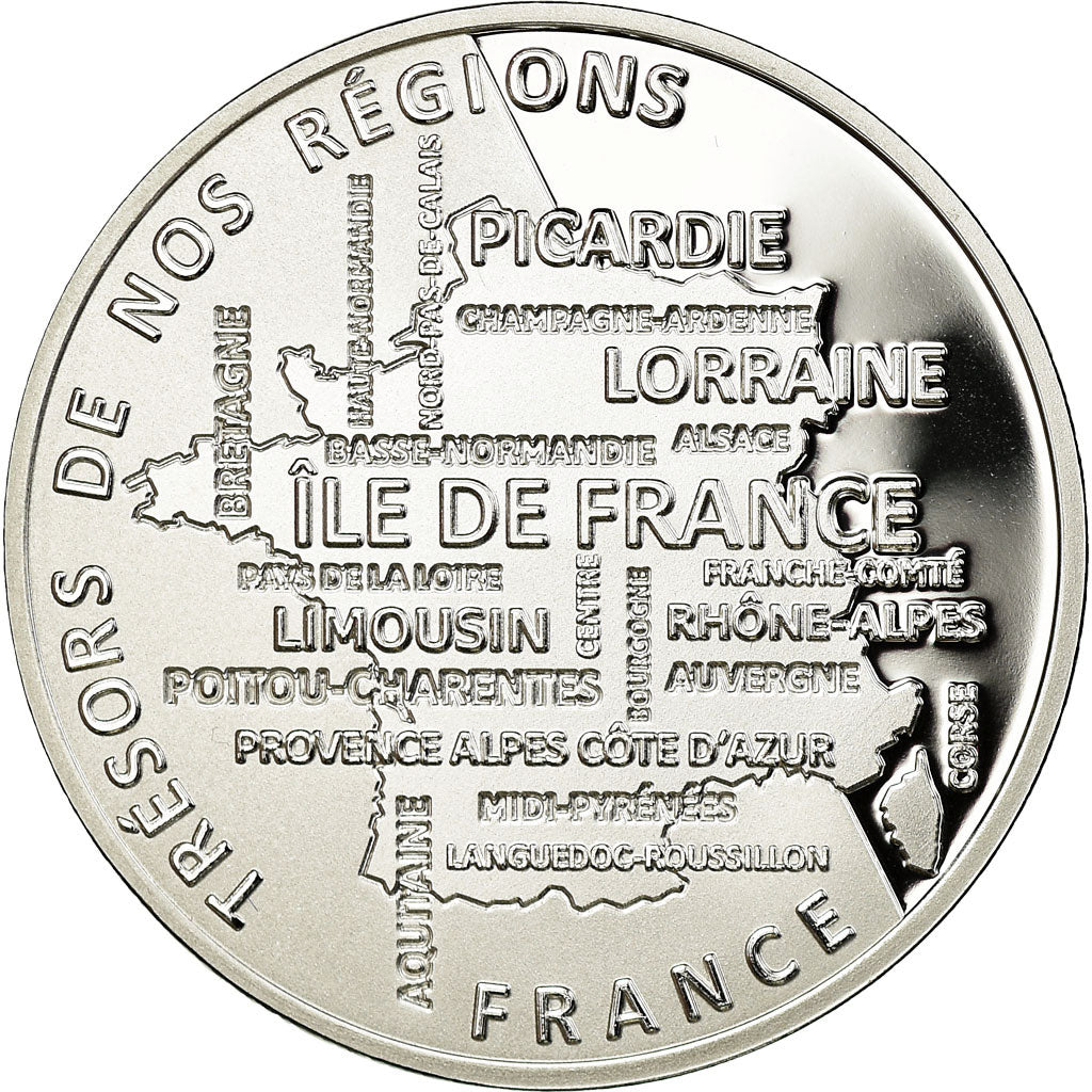 France, Médaille, Régions de France, Languedoc-Roussillon, FDC, Argent