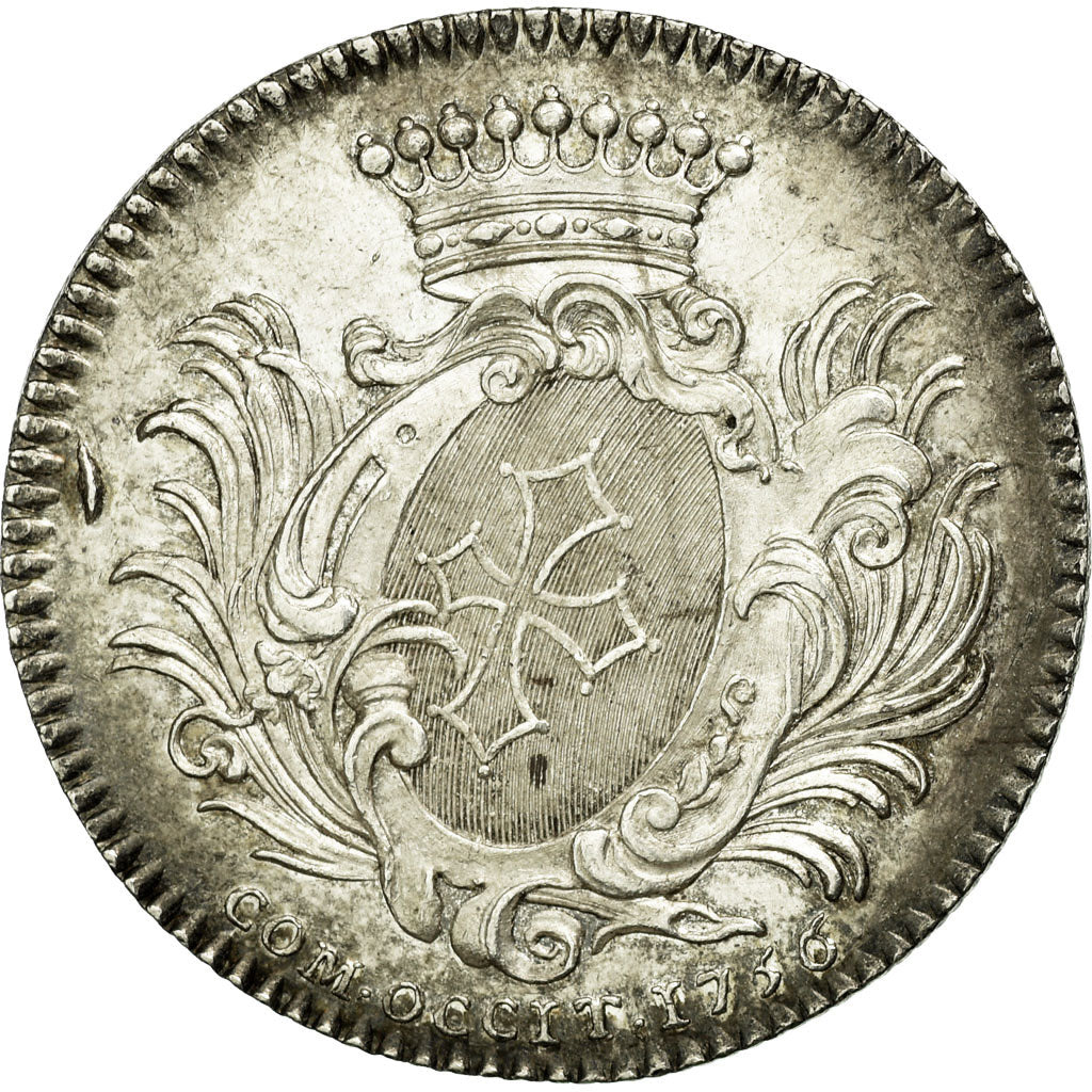 France, Token, Royal, 1756, AU(55-58), Silver, Feuardent:10980