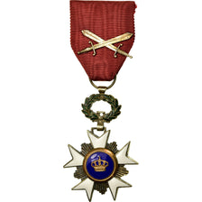 Belgium, Ordre de la Couronne, Léopold II, Medal, Excellent Quality, Silvered