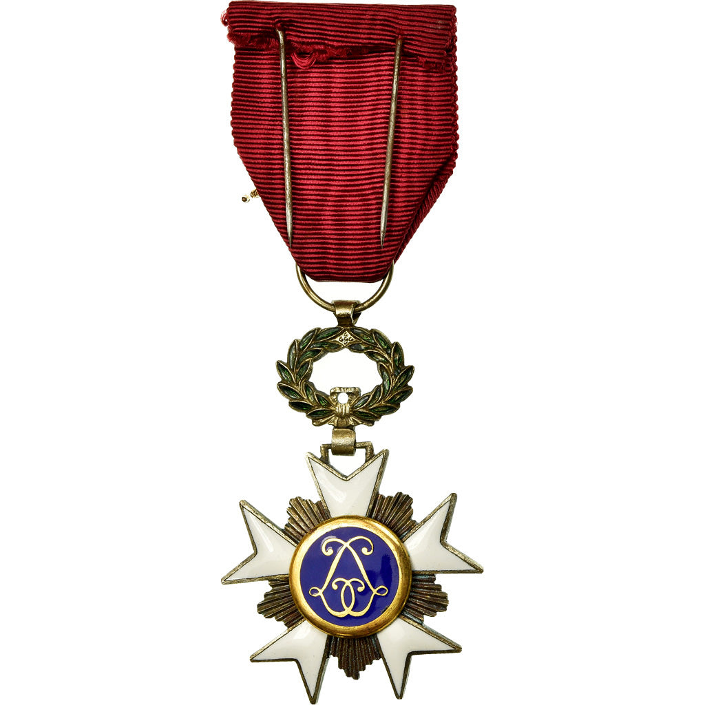 Belgium, Ordre de la Couronne, Léopold II, Medal, Excellent Quality, Silvered