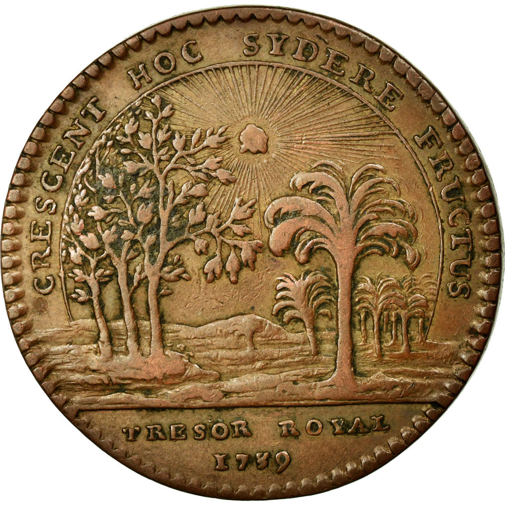 France, 10 Francs, Royal, 1739, TTB+, Cuivre, Feuardent:2049