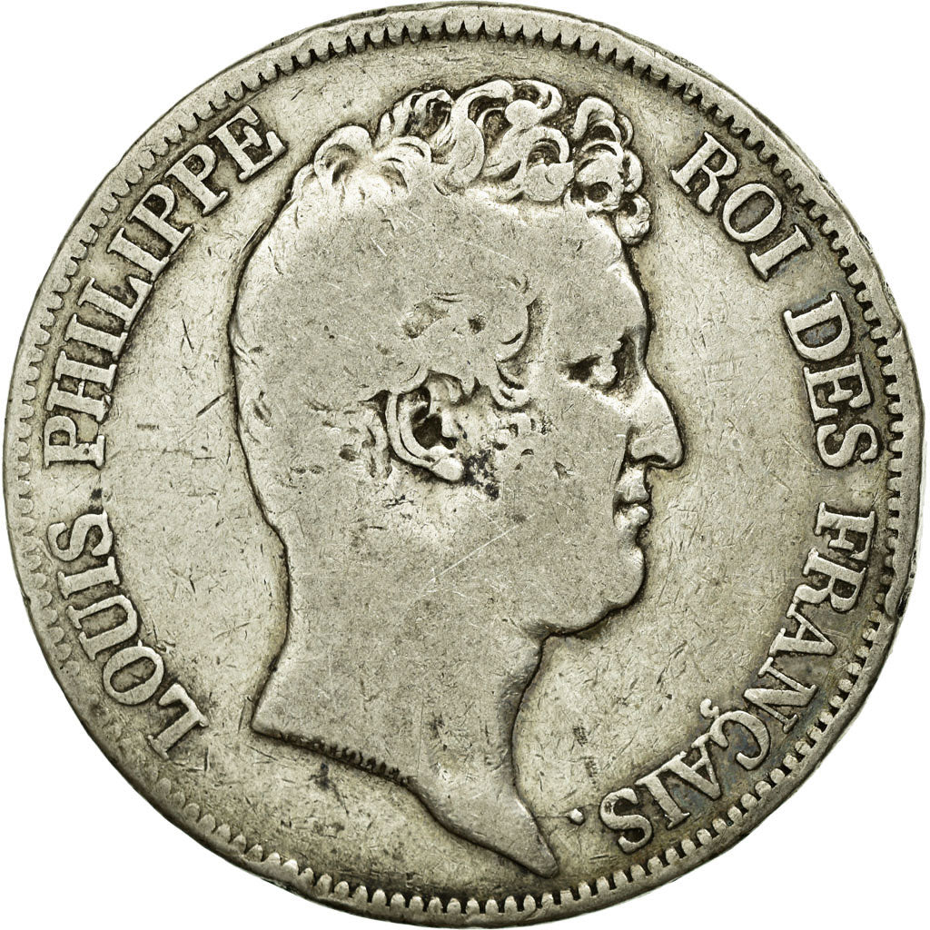 Coin, France, Louis-Philippe, 5 Francs, 1830, Paris, VF(20-25), Silver