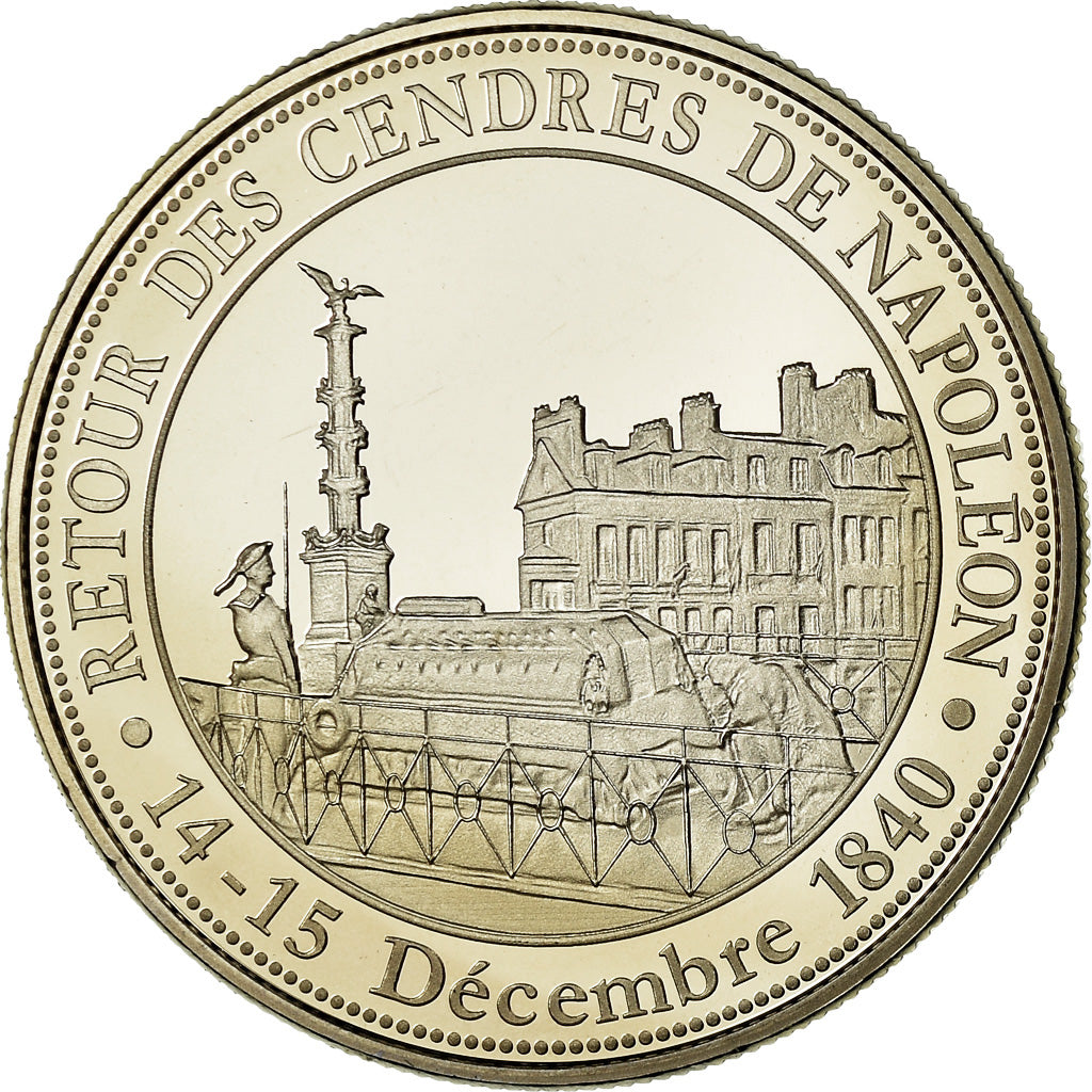 França, Medal, Napoléon Ier, Retour des cendres, MS(65-70), Cobre-níquel