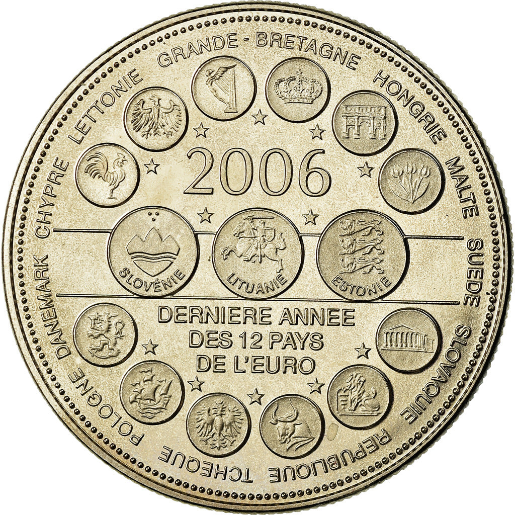 Frankrijk, Medaille, L'Europe des XXV, Dernière Année des 12 Pays de l'Euro