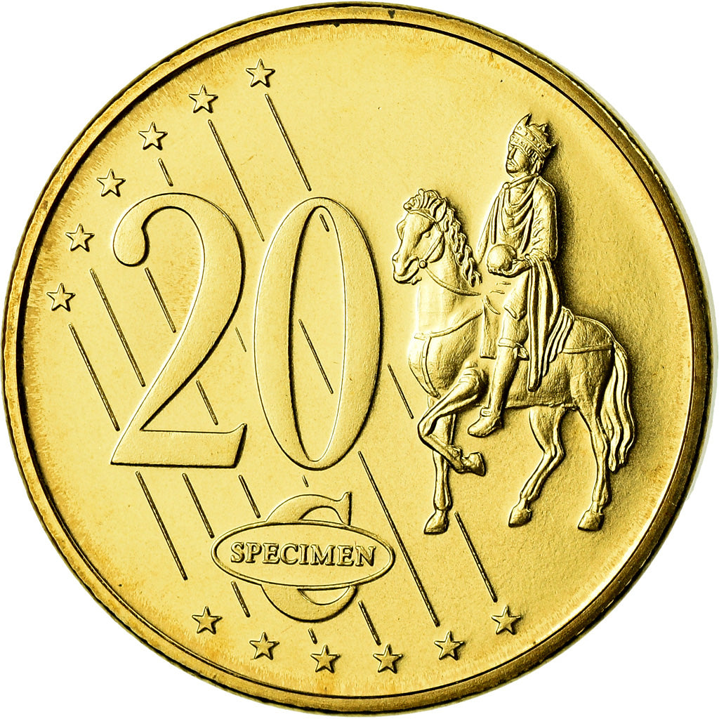 Great Britain, Medal, 20 C, Essai-Trial, 2002, MS(65-70), Copper-Nickel Gilt