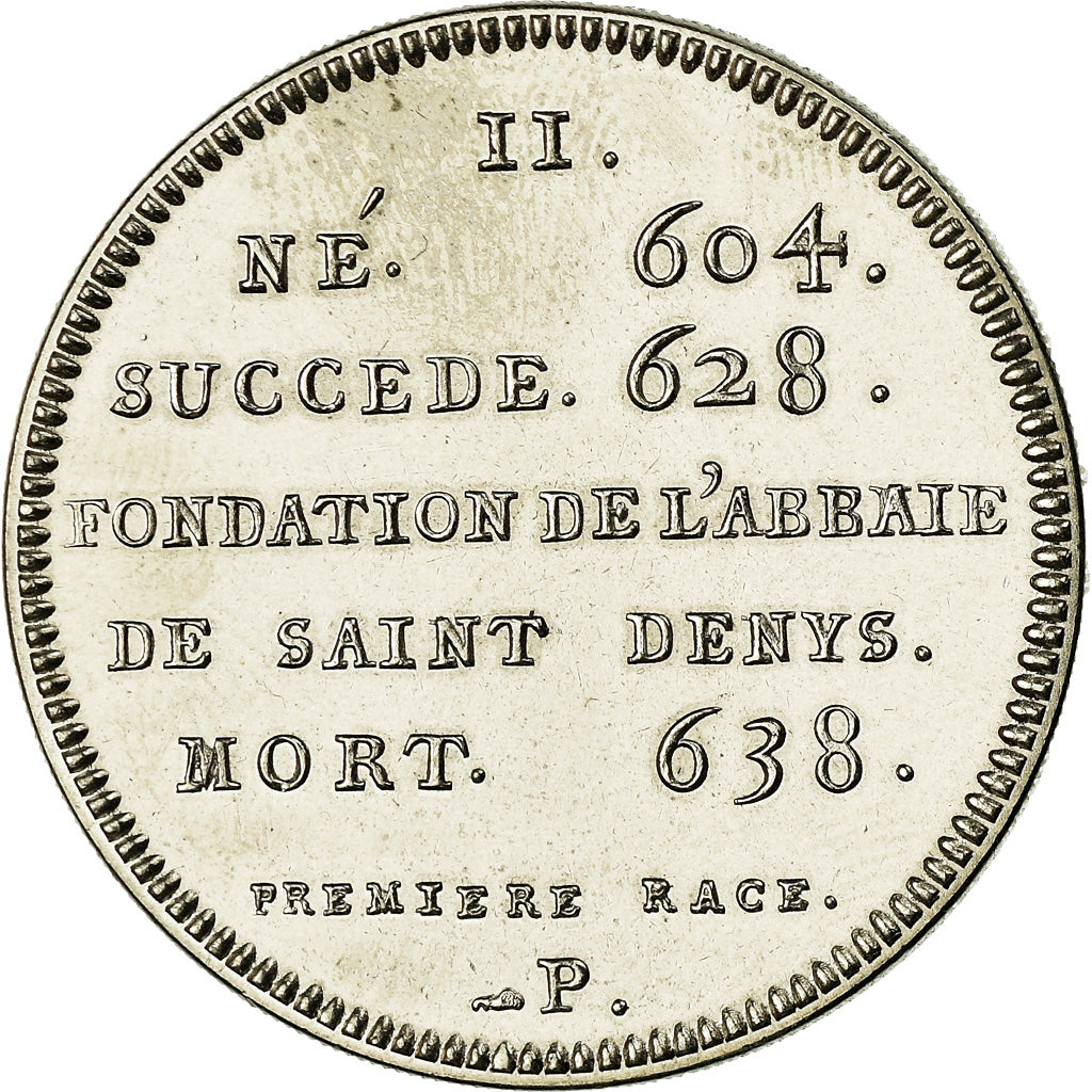 Frankrijk, Medaille, Les Rois de France, Dagobert I, FDC, Nickel