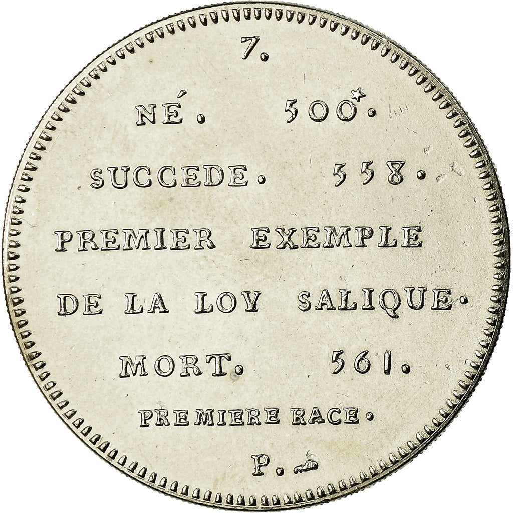 Frankrijk, Medaille, Les Rois de France, Clotaire Ier, FDC, Nickel