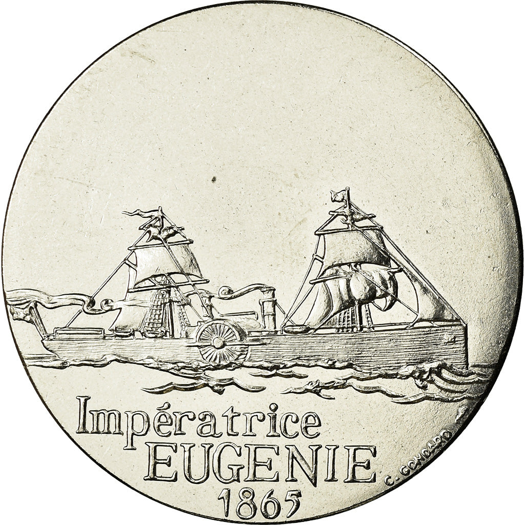 Frankrijk, Medaille, Les Grands Transatlantiques, Impératrice Eugénie, C.