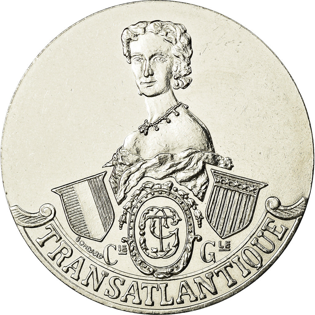 Frankrijk, Medaille, Les Grands Transatlantiques, Impératrice Eugénie, C.