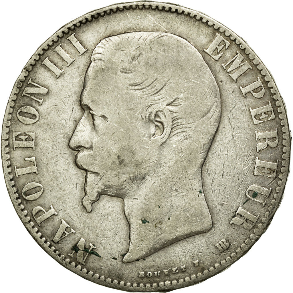 Coin, France, Napoleon III, Napoléon III, 5 Francs, 1856, Strasbourg