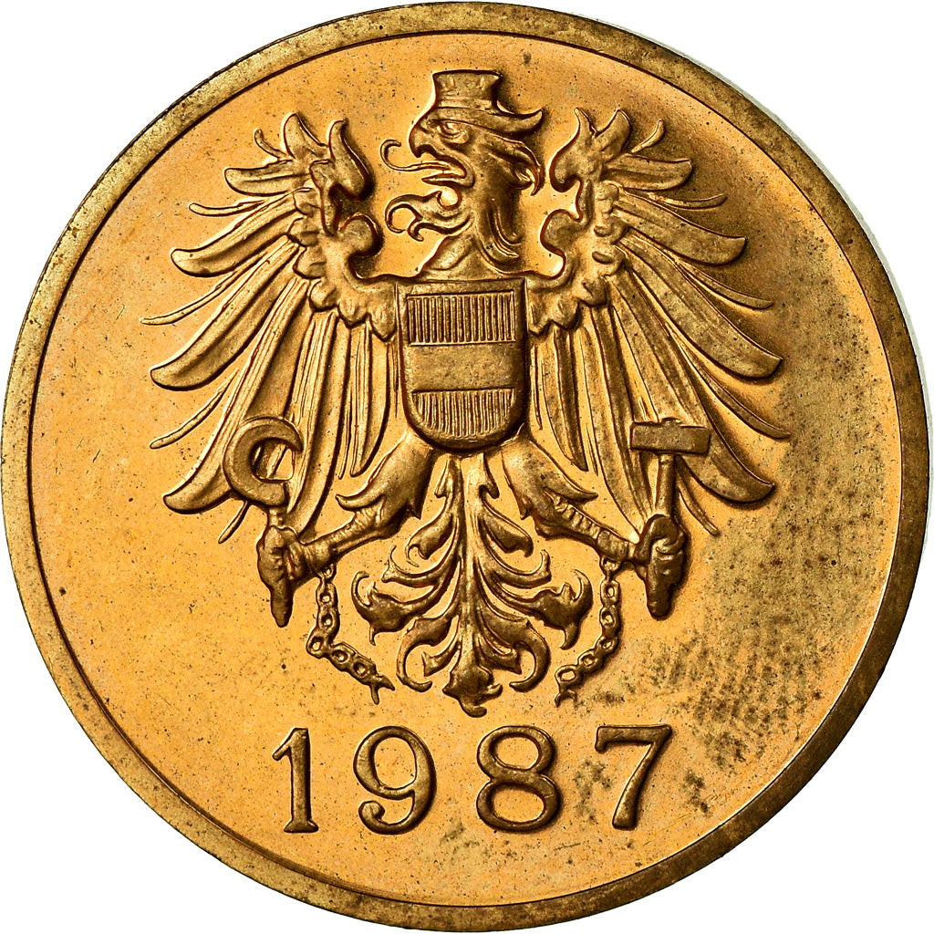 Oostenrijk, Token, Hauptmunzamt, Wien, 1987, UNC-, Copper-Brass