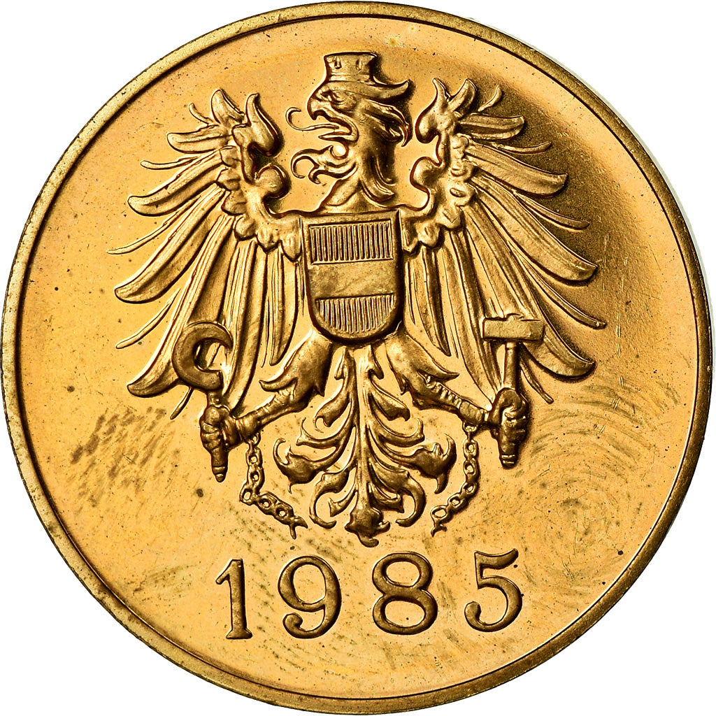 Austria, Token, Hauptmunzamt, Wien, 1985, SC, Cobre - latón