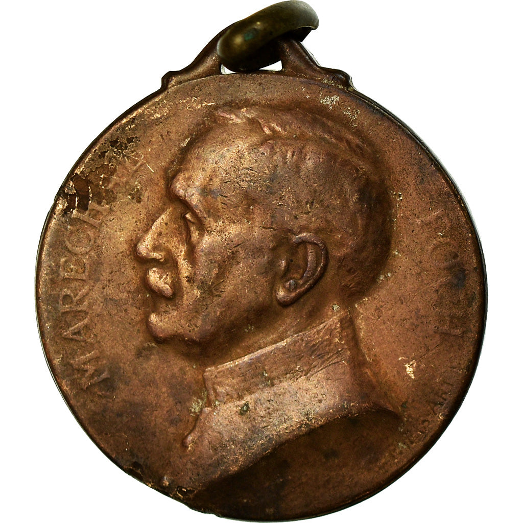 França, Medal, Maréchal Foch, Commandant des Armées, 1918, Aug.Maillard