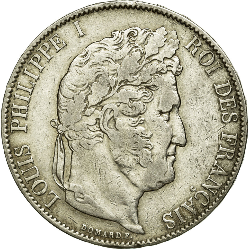 Coin, France, Louis-Philippe, 5 Francs, 1847, Paris, EF(40-45), Silver