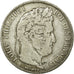 Moneta, Francia, Louis-Philippe, 5 Francs, 1843, Rouen, MB+, Argento, KM:749.2