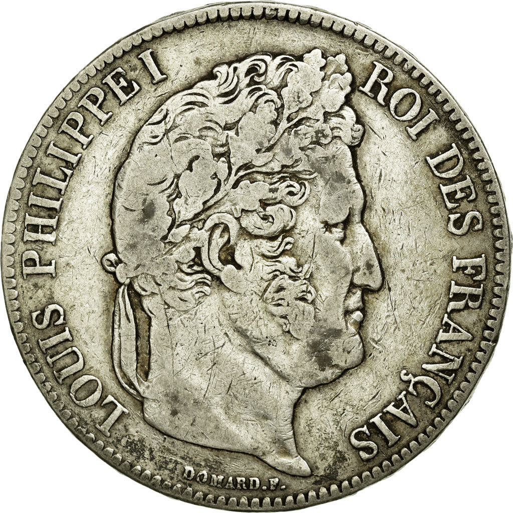 Coin, France, Louis-Philippe, 5 Francs, 1838, Paris, VF(30-35), Silver