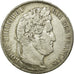 Coin, France, Louis-Philippe, 5 Francs, 1837, Rouen, VF(30-35), Silver
