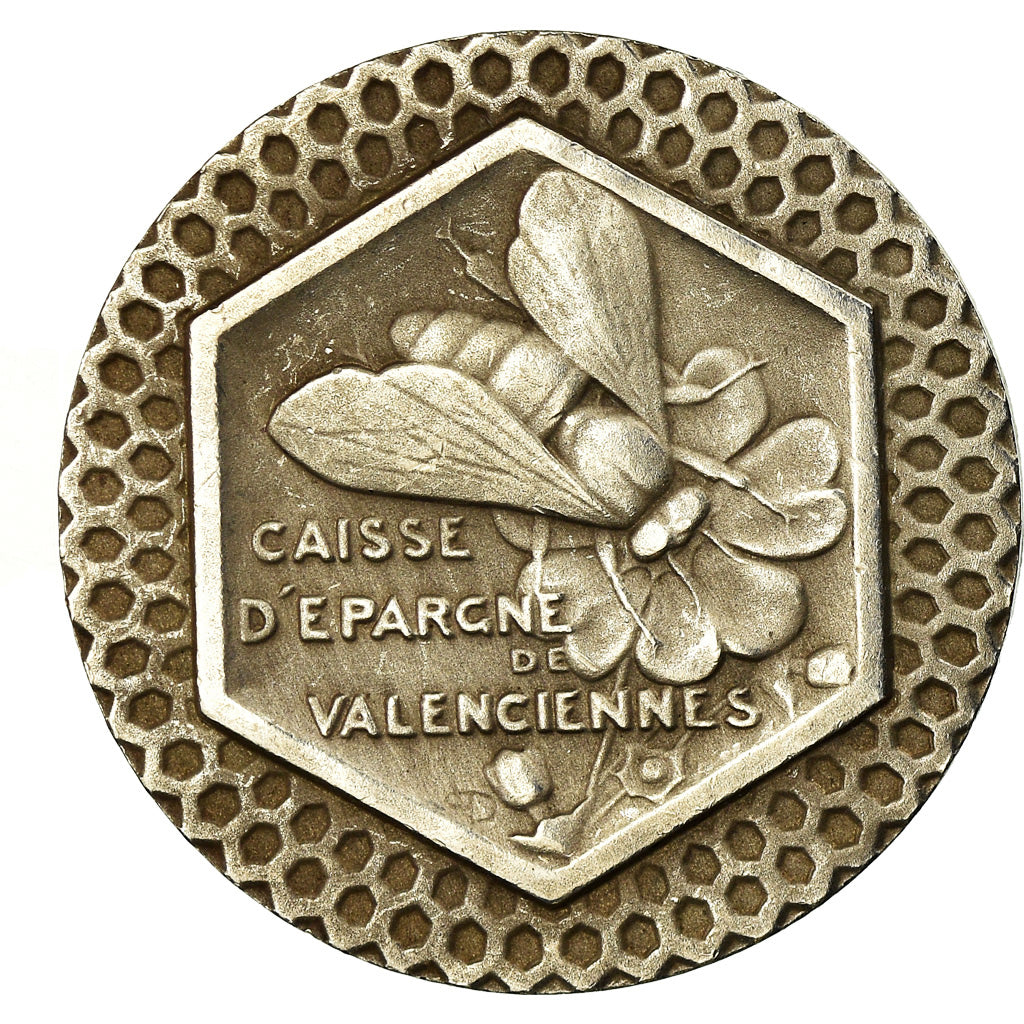 Frankrijk, Token, Caisse d'Epargne de Valenciennes, Zilver, ZF+