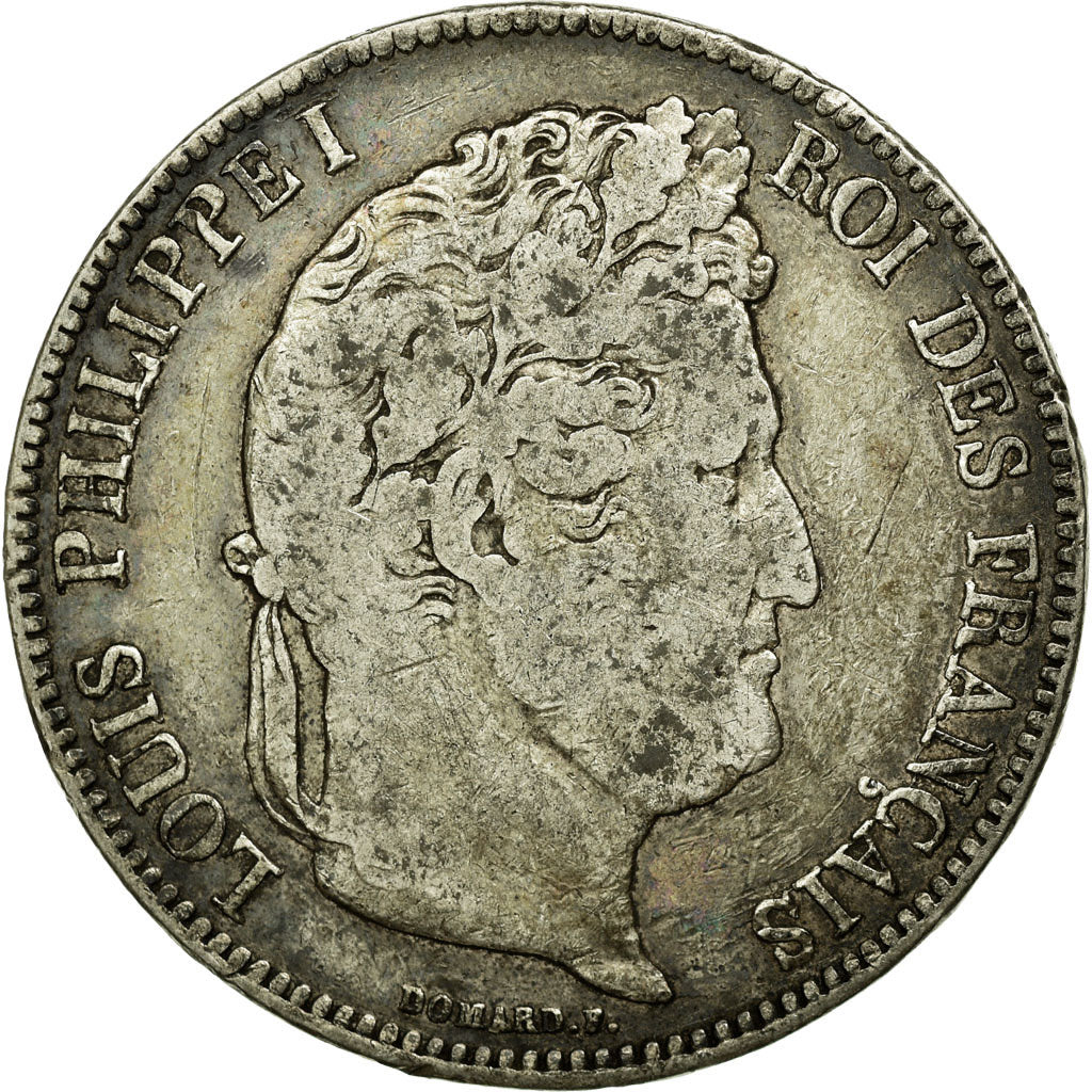 Monnaie, France, Louis-Philippe, 5 Francs, 1835, Bordeaux, TB+, Argent