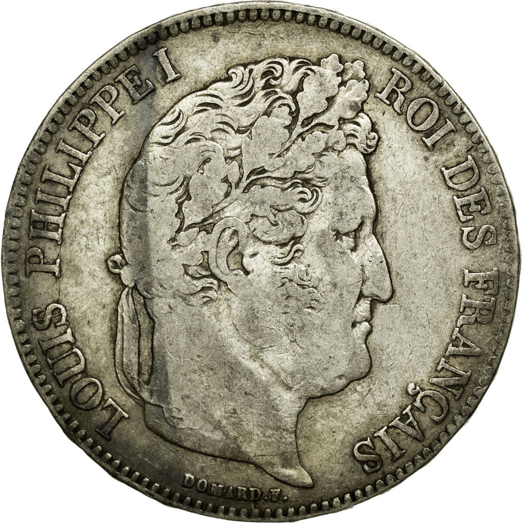 Coin, France, Louis-Philippe, 5 Francs, 1834, La Rochelle, VF(30-35), Silver