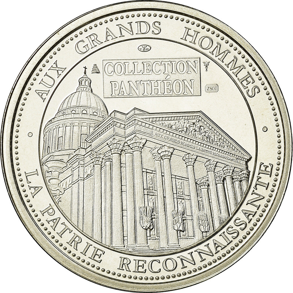 Francia, medalla, Collection Panthéon, Jean Moulin, History, FDC, Plata