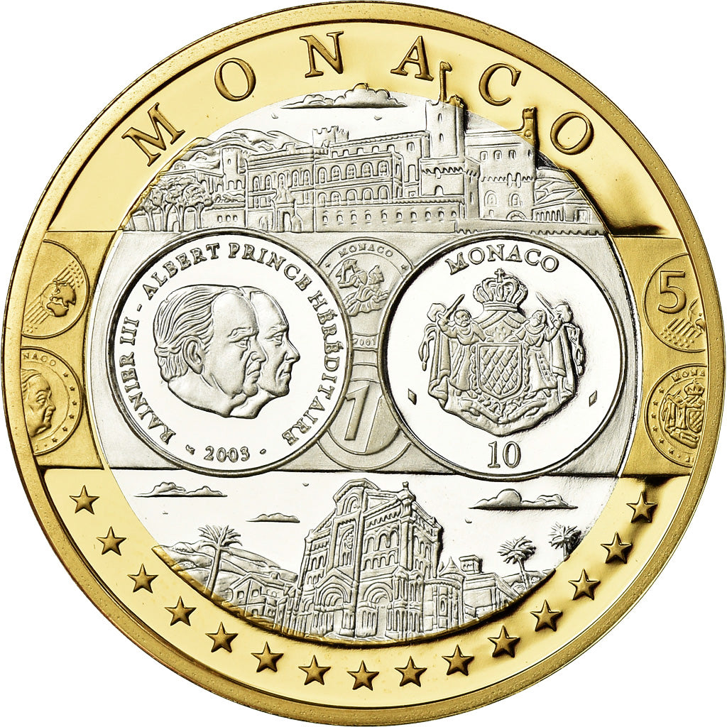 Monaco, Medal, L'Europe, Monaco, MS(65-70), Silver