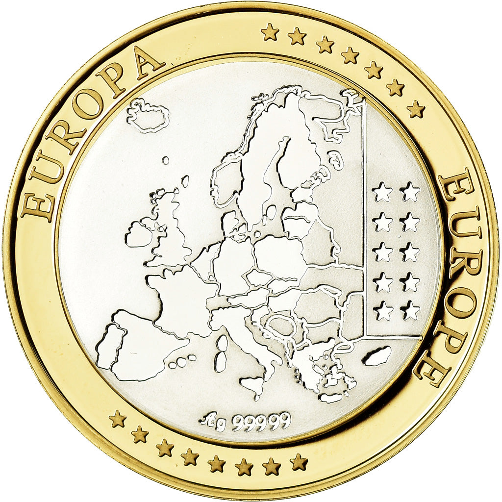 Monaco, Medal, L'Europe, Monaco, MS(65-70), Silver