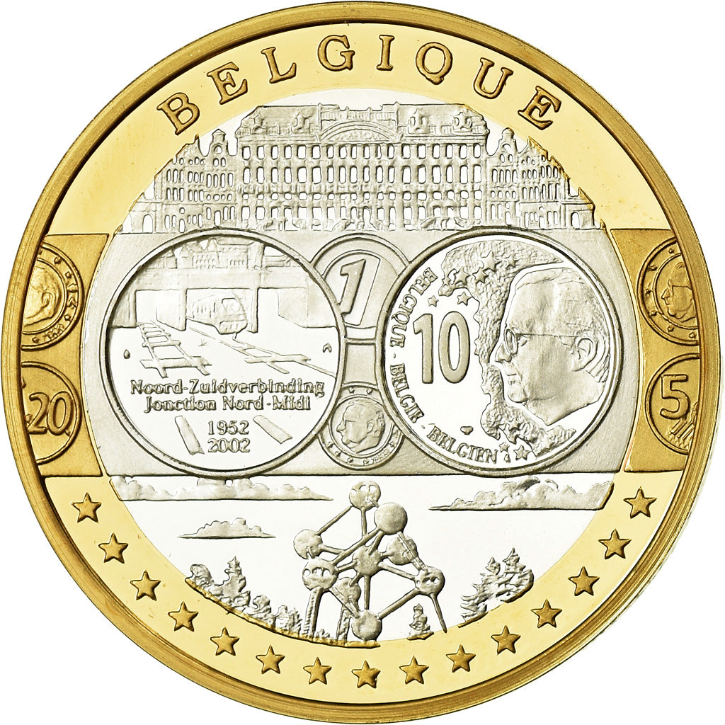 Belgique, Médaille, Euro, Europa, FDC, Argent