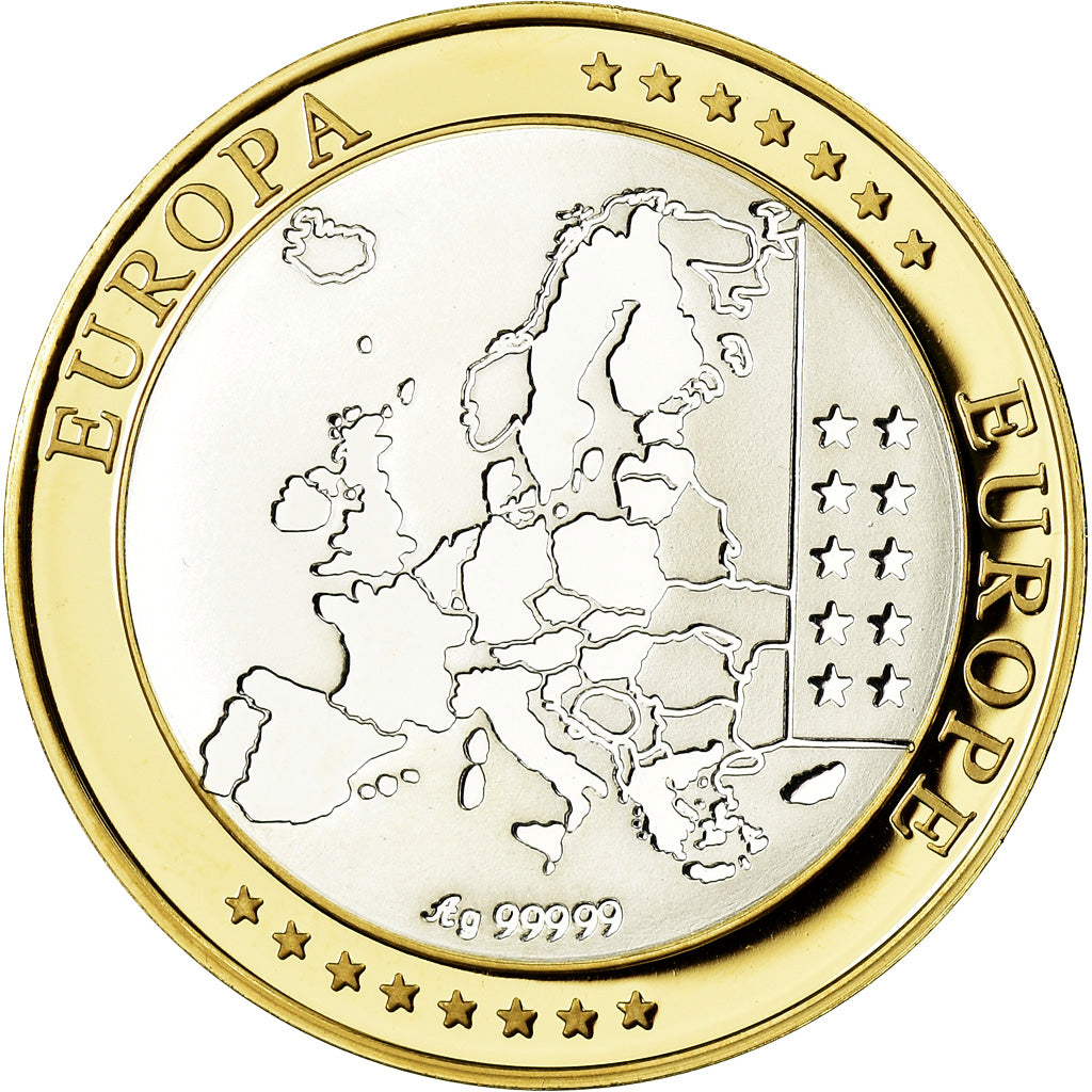 Vaticano, medaglia, L'Europe, Vatican, FDC, Argento