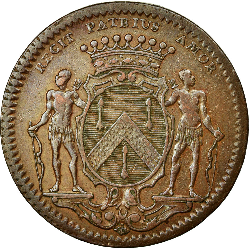 France, Token, Royal, 1733, EF(40-45), Copper, Feuardent:10095