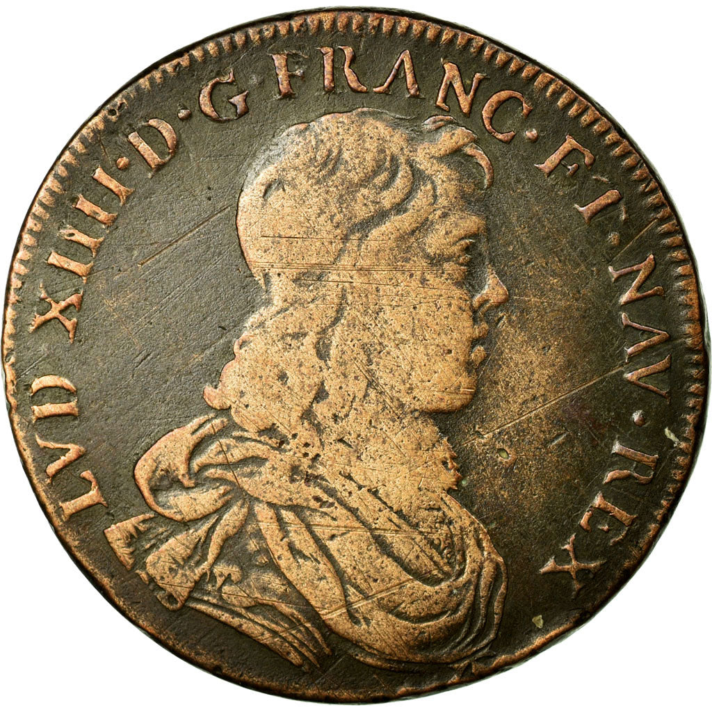 France, Token, Royal, VF(20-25), Copper, Feuardent:12949
