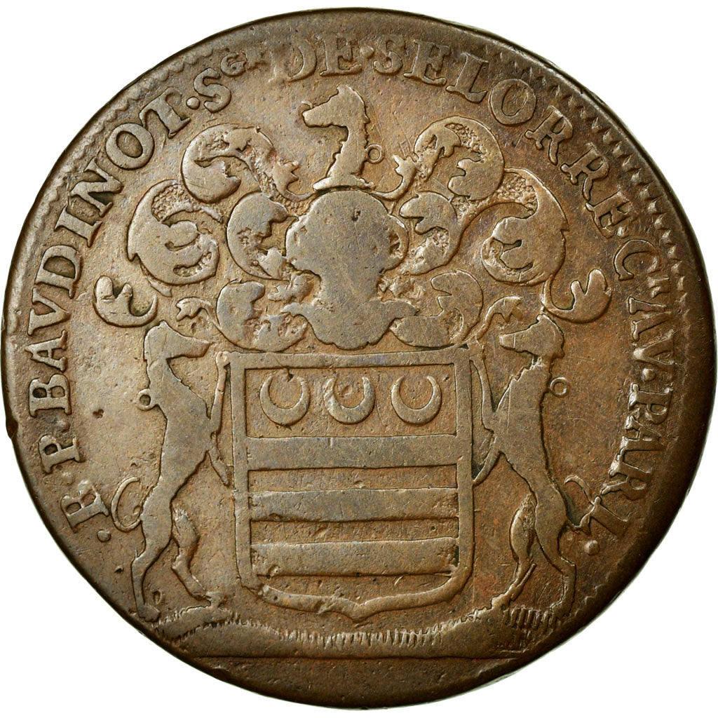 France, Jeton, Royal, 1675, TB, Cuivre, Feuardent:10054