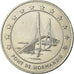 França, Medal, 3 Euro Ville du Havre, Pont de Normandie, 1996, MS(64)