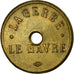 France, Jeton, Nécessité, 25 Centimes, La Gerbe, Le Havre, SUP+, Laiton
