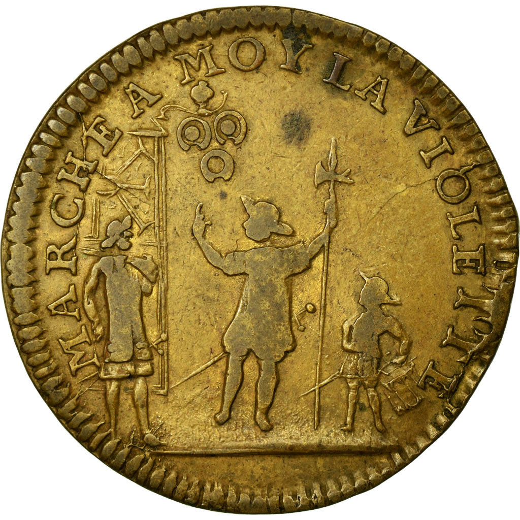 France, Token, Royal, VF(30-35), Copper, Feuardent:15023