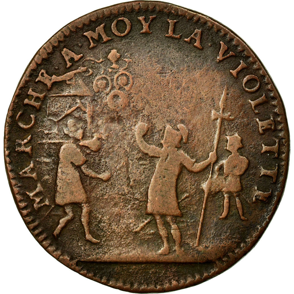 France, Token, Royal, VF(30-35), Copper, Feuardent:15023